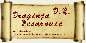 Draginja Mesarović vizit kartica